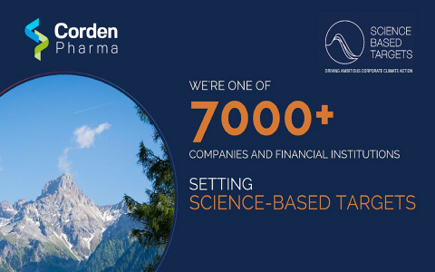 CordenPharma Receives SBTi Approval for Near-Term Science-Based Greenhouse Gas Emission Reduction Targets