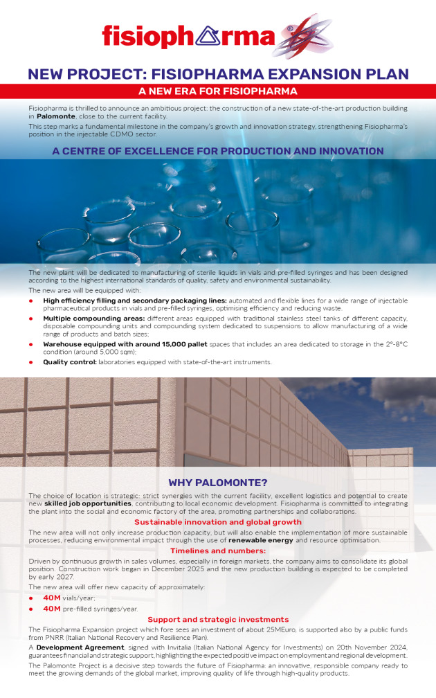 FIisiopharma capacity expansion project