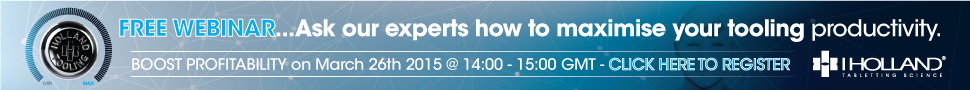 I Holland Helps to Solve Tablet Sticking Problems with an In-Depth Webinar