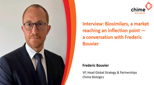 Interview: Biosimilars, a Market Reaching an Inflection Point - A Conversation with Frederic Bouvier