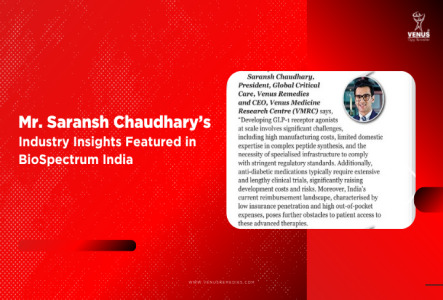 Mr Saransh’s Expert Insights Featured in BioSpectrum India