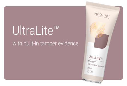 Neopac to Introduce UltraLite™ Tubes with Built-in Tamper Evidence (patent pending)