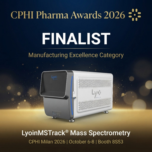 Proud to announce that LYO Innovation is a CPHI Pharma Awards 2026 Finalist!