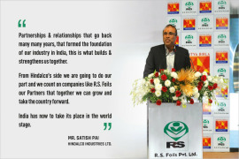 R S FOILS New Rolling Mill Inauguration by Managing Director of Hindaico Mr. Satish Pai