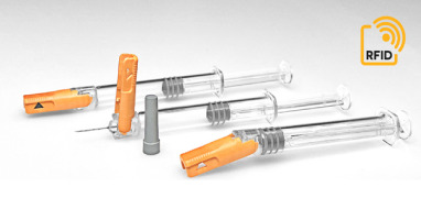 RNS SafetyPlus™ provides needlestick protection for prefilled syringes.