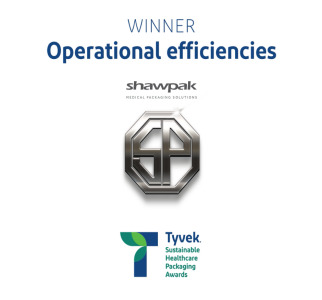 shawpak wins in Operational Efficiencies of the Tyvek® Sustainable Healthcare Packaging Awards