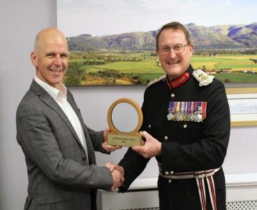 Symbiosis Formally Presented with Prestigious King’s Award by Lord-Lieutenant of Stirling and Falkirk