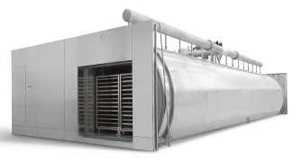 Telstar incorporates robotic solutions to the product loading/unloading processes in large size autoclaves