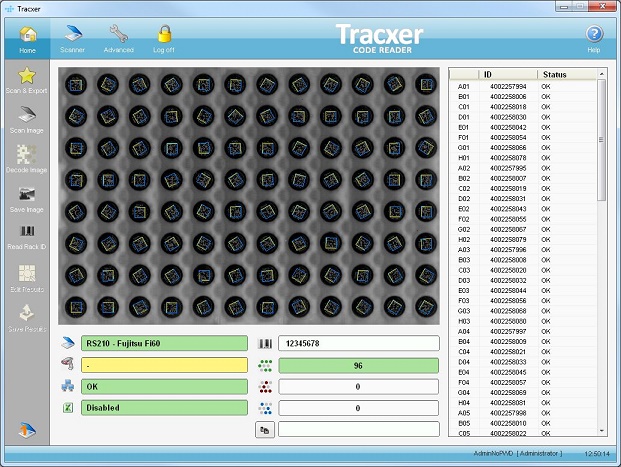Versatile Code Reading Software for Sample Storage