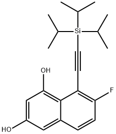1,3-Naphthalenediol, 7-fluoro-8-[2-[tris(1-methylethyl)silyl]ethynyl]-