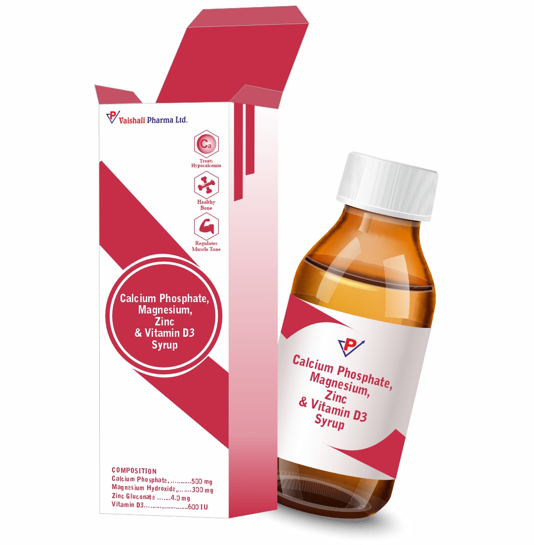 1.4 ) Calcium Phosphate, Magnesium, Zinc & Vitamin D3 Syrup