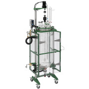 150L PROCESS REACTORS, 400MM FLANGE, CYLINDRICAL, GRADUATED, JACKETED, MANIFOLD SYSTEM, SAFETY SHIELDS