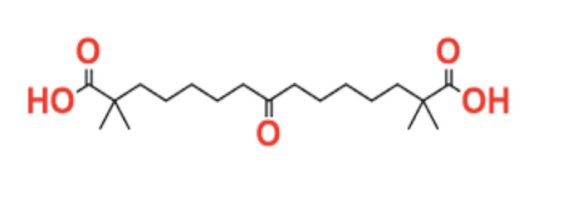2,2,14,14-tetramethyl-8-oxopentadecanedioic acid