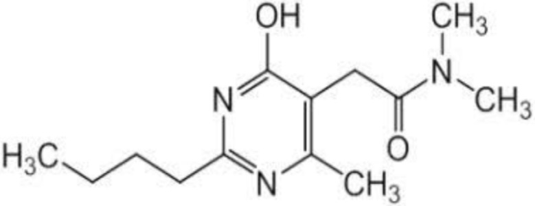 2-(2-Butyl-4-hydroxy-6-Methylpyrimidin-5-yl)-N,N- dimethylacetamide (Fima-Pyrimidinamide)