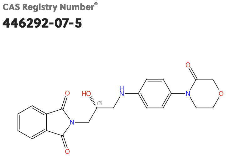 2-{(2R)-2-hydroxy-3-[4-(3-oxomorpholin-4-yl) aniline] propyl}-1- H-isoindole-1,3(2H)-dione