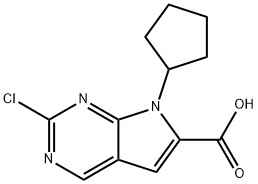 2-chloro-7-cyclopentyl-7H-pyrrolo[2,3-d]pyriMidine-6-carboxylic acid