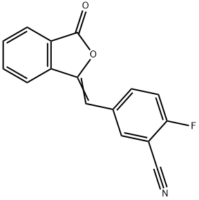 2-Fluoro-5-[(3-oxo-1(3H)-isobenzofuranylidene)methyl]-benzonitrile