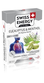20 HERBS + EUCALYPTUS + MENTHOL More Refreshing than a Breath of Swiss Mountain Air