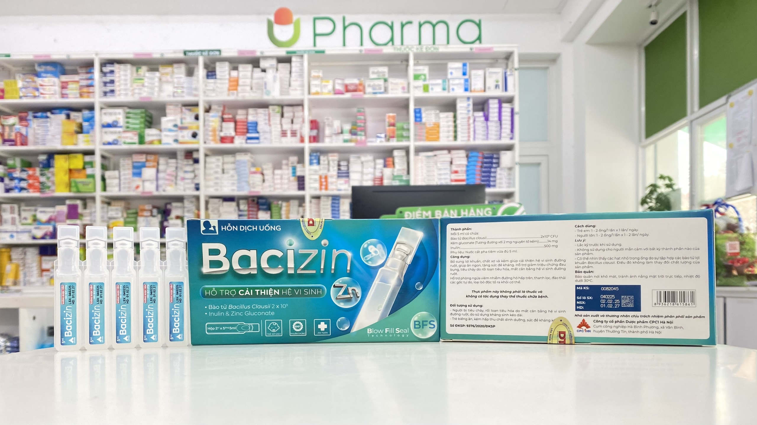 21. BACIZIN (Bacillus clausii + Zinc gluconate) 1