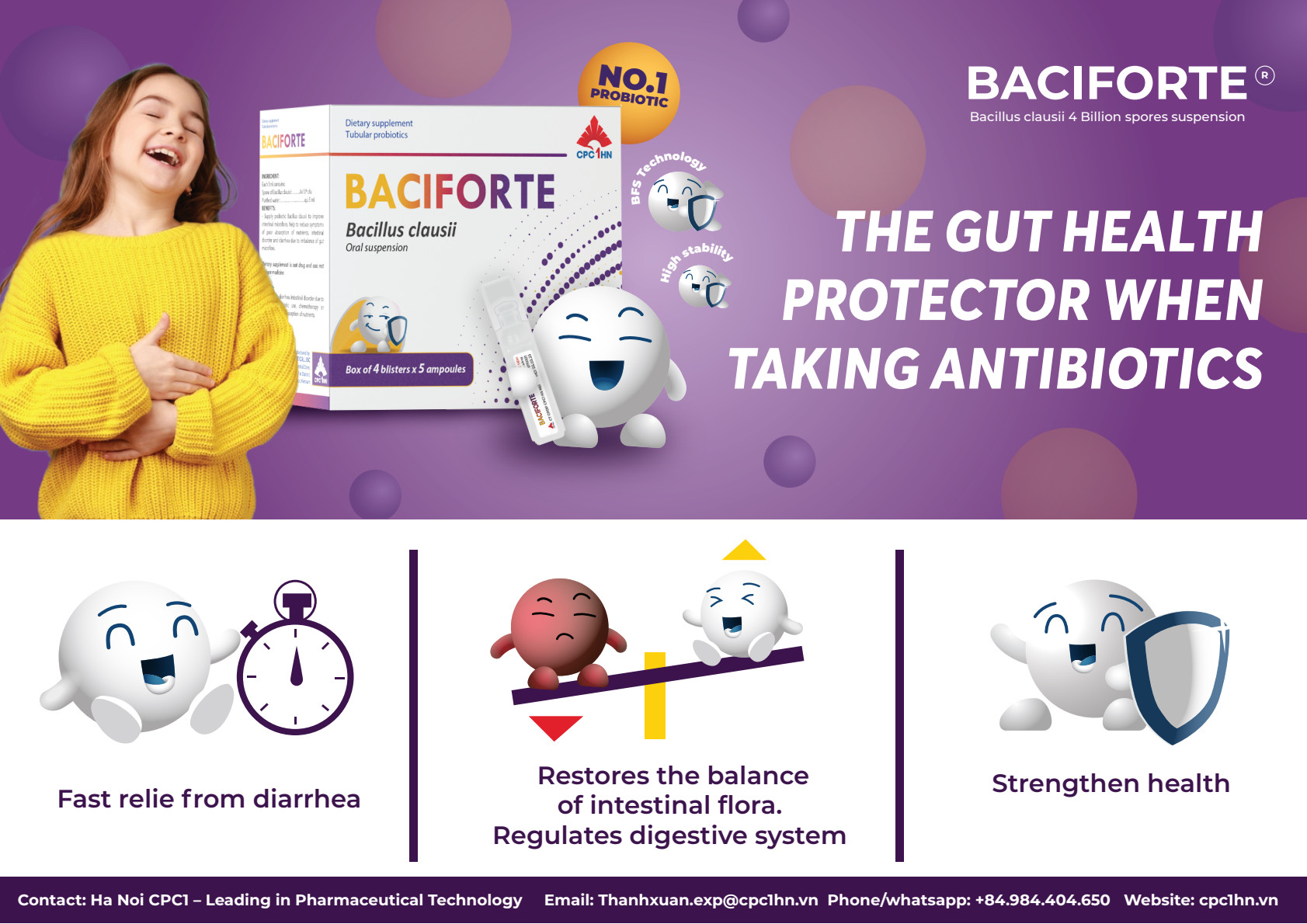 23. BACIFORTE (Bacillus clausii 4x10^9 cfu/5ml) 2