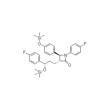 (3R,4S)-1-(4-Fluorophenyl)-3-((S)-3-(4-fluorophenyl-3-(trimethylsilyloxy)propyl)-4-(4-(trimethylsilyloxy)phenyl)azetidin-2-one