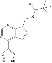 [4-(1H-Pyrazol-4-yl)-7H-pyrrolo[2,3-d]pyrimidin-7-yl]methyl pivalate