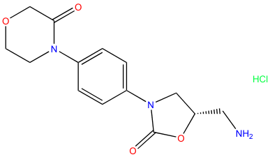 4-{4-[(5S)-5-(aminomethyl)-2-oxo-1,3-oxazolidin-3-yl]phenyl}morpholin-3-one HCl