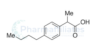 4-butyl-?-methylbenzeneacetic acid; p-butylhydratropic acid; 2-(4-n-butylphenyl)propionic acid