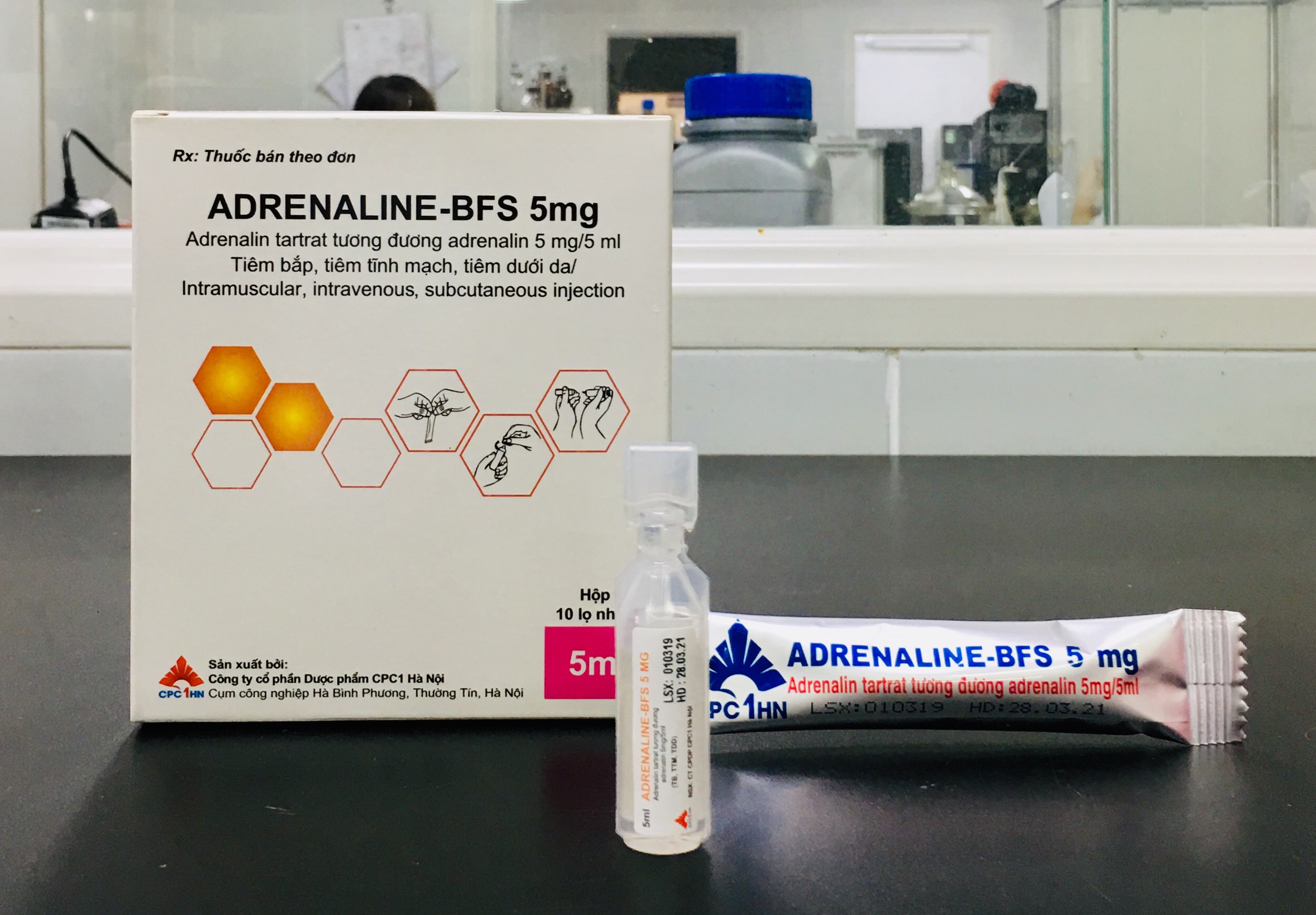 41. ADRENALINE BFS (Adrenaline (as Adrenaline tartrate) 1mg/ml - Solution for injection)