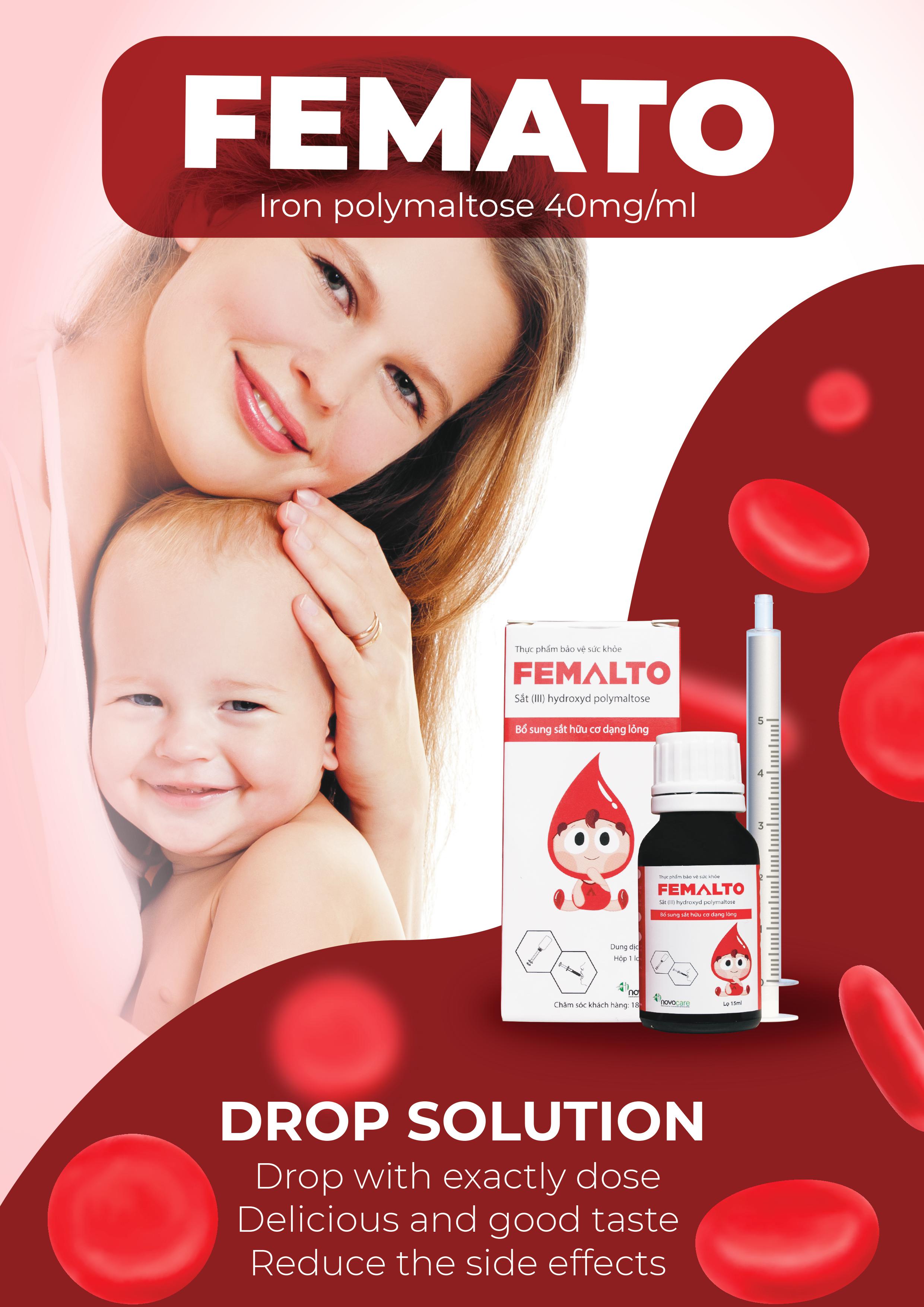 67. Femalto (Ferric (As Ferric(III) hydroxyde polymaltose) 50mg/ml) 2