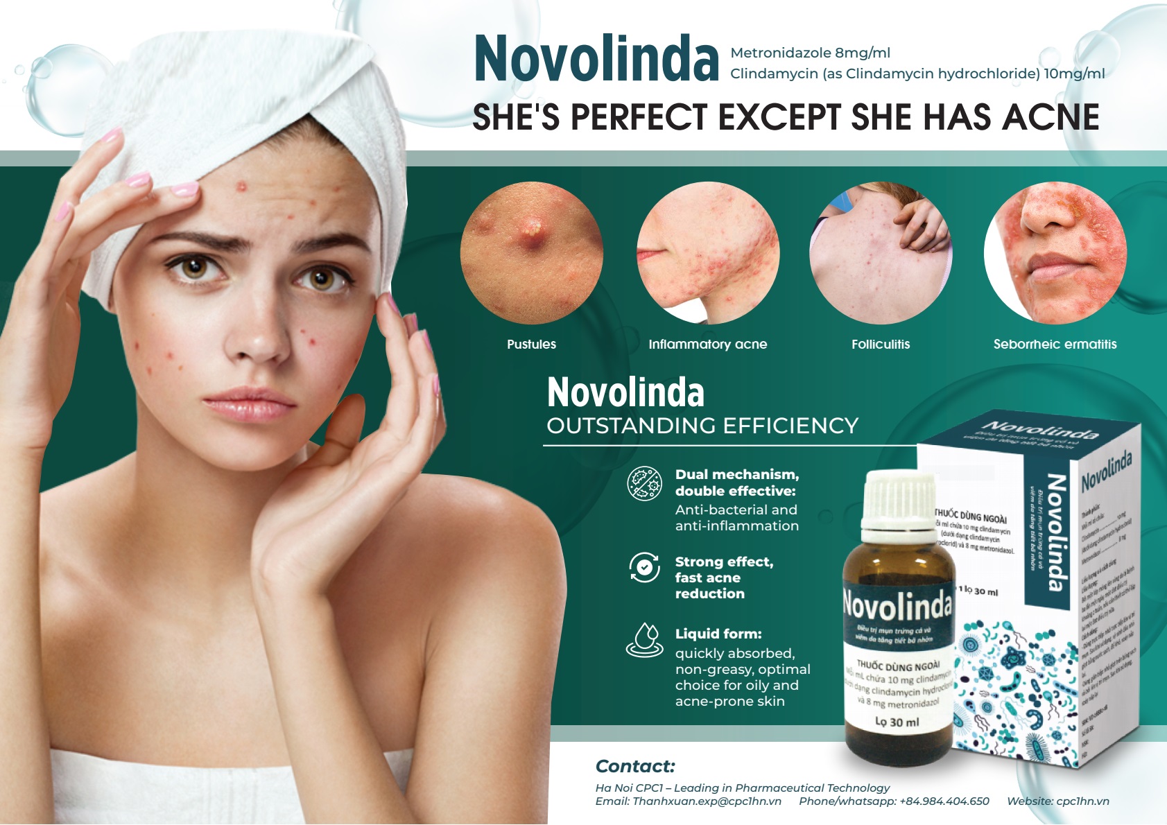 73. Novolinda (Clindamycin + Metronidazole) 2