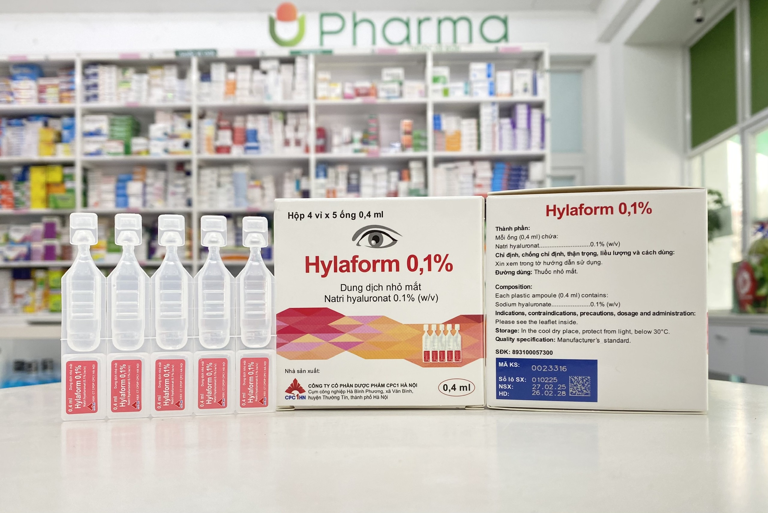 80. HYLAFORM 0.1% (Sodium hyaluronate) 1