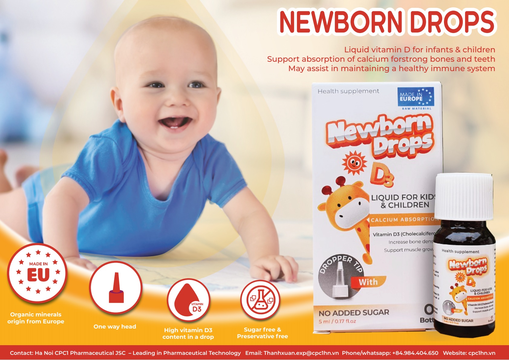 85. Newborn drop 15ml (Cholecalciferol (Vitamin D3) 12000IU/ml) 2