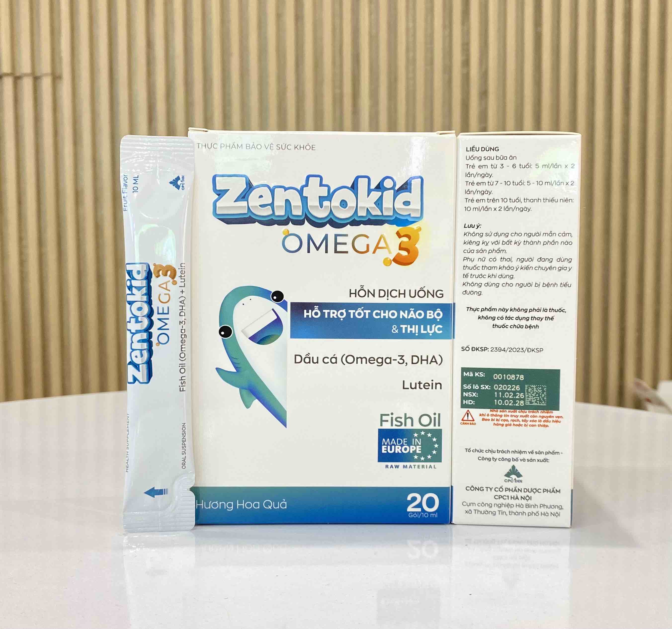 89. Zentokid omega3 (Fish oil, Vitamin B6, Lutein,... - Oral suspension) 1