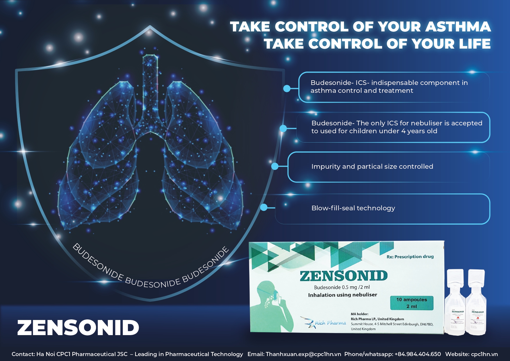 90. ZENSONID (Budesonide 0.5mg/2ml - Nebulizer suspension) 1