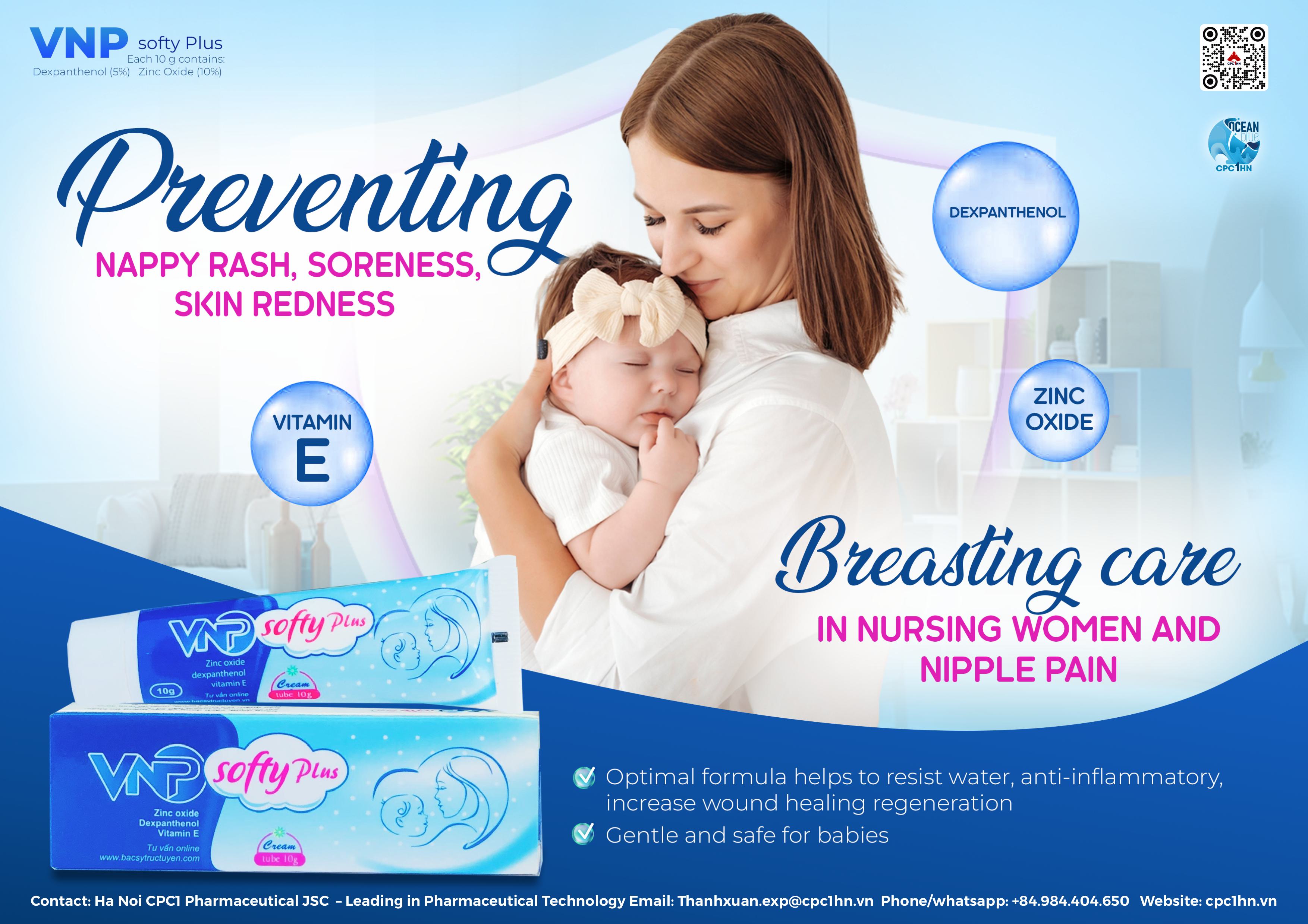 92. VNP SOFTY PLUS cream (Zinc oxide, Dexpathenol - Cream) 1