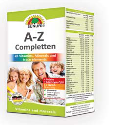 A-Z +Lutein vitamin tablets