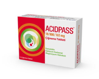 Acidpass- Famotidine/Calcium Carbonate/Magnesium Carbonate  Chewable Tablets