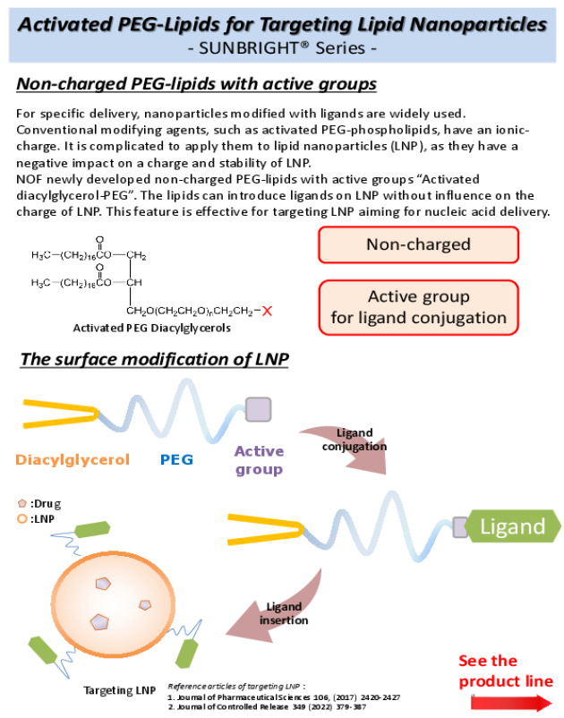 Activated PEG-Lipids for Targeting Lipid Nanoparticles
