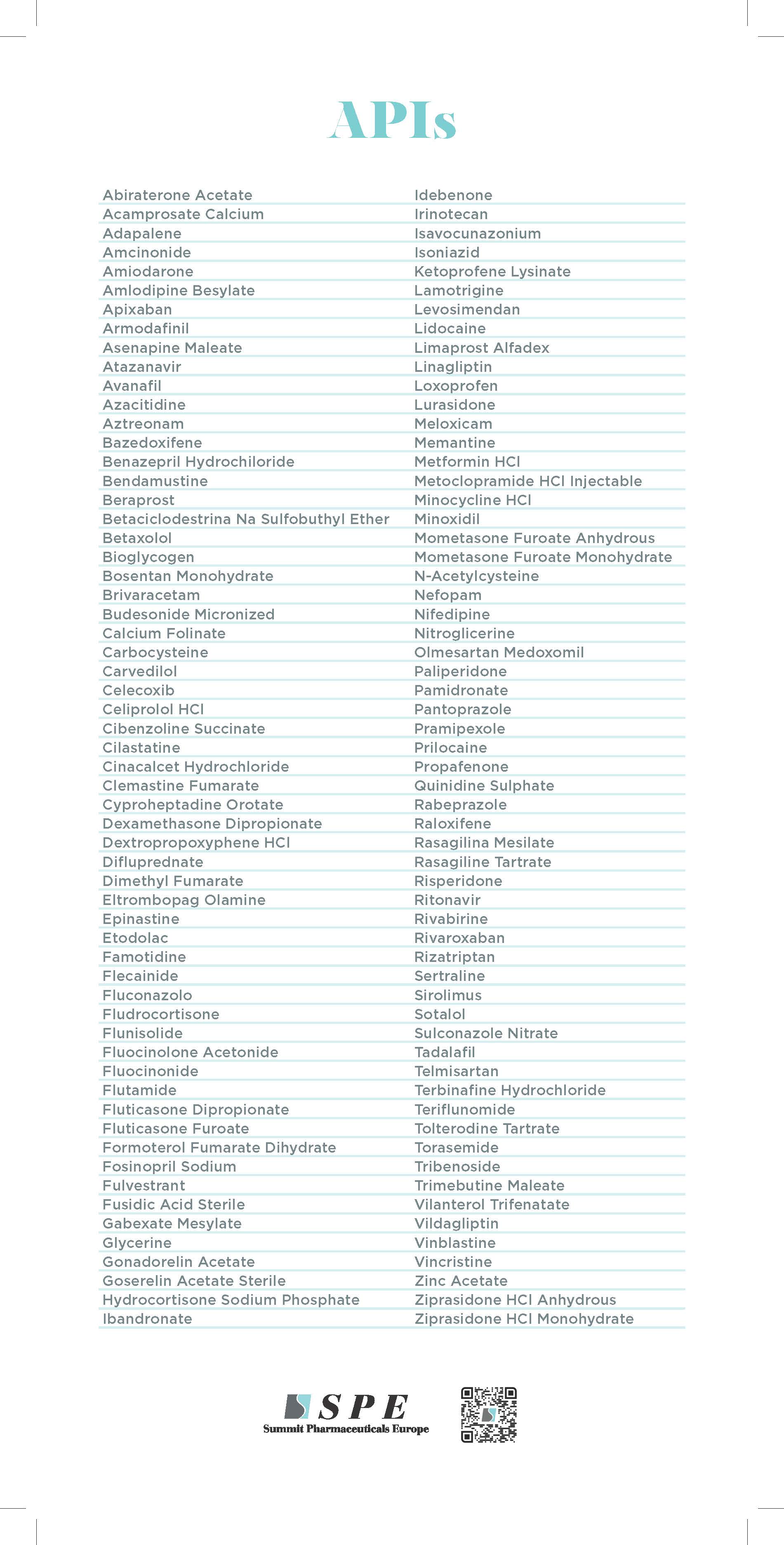 Active pharmaceutical ingredients services 2