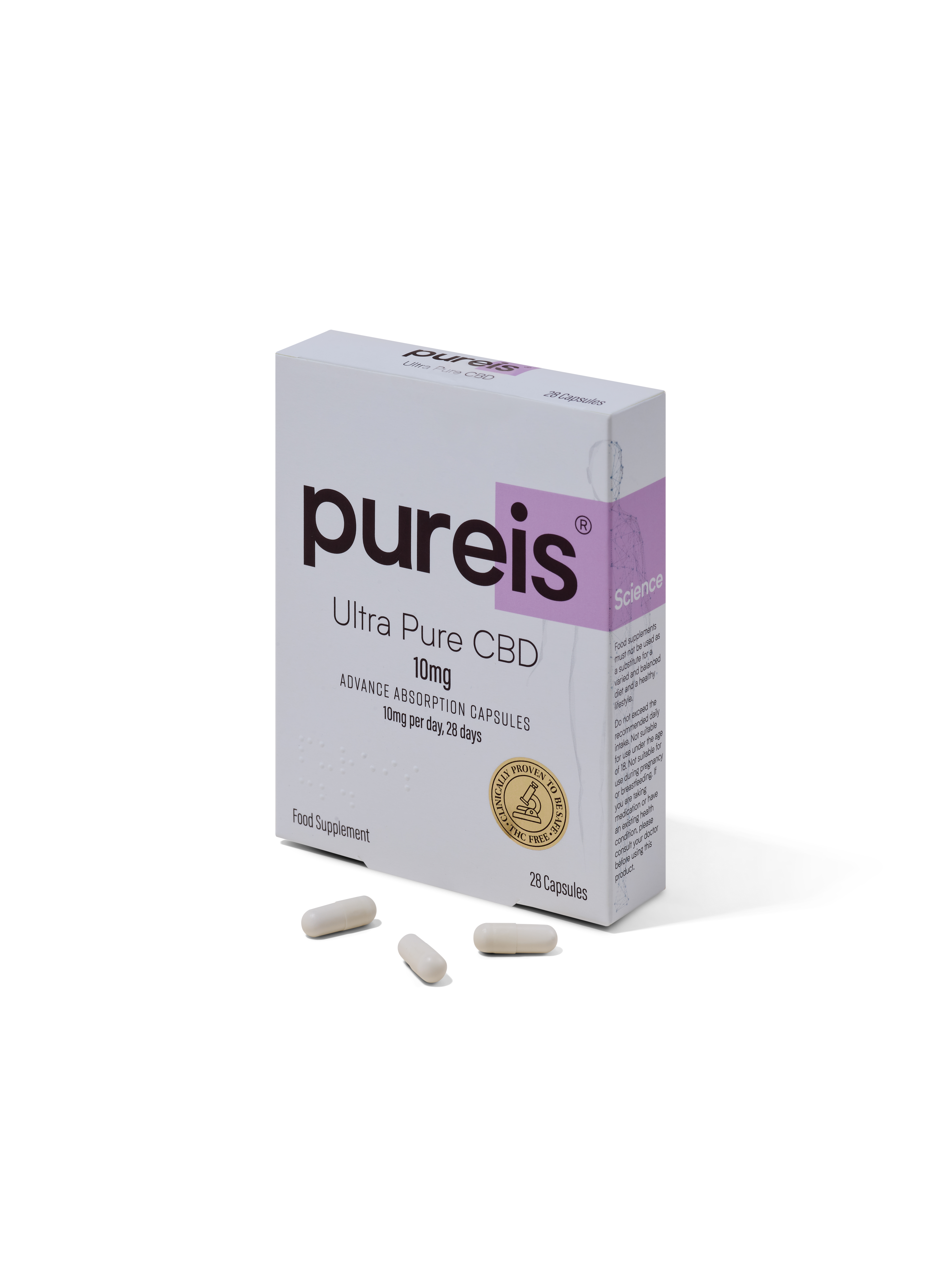 Advanced Absorption CBD Capsules, 10mg per day, 7 and 28 days 2