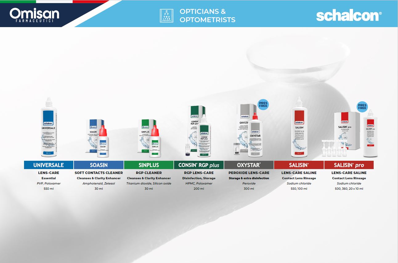 Advancing Contact Lens Care: The Essential Schalcon Range for Opticians