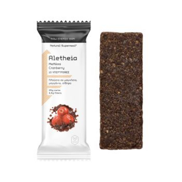 ALETHEIA RAW ENERGY BAR MOLASSES & CRANBERRY