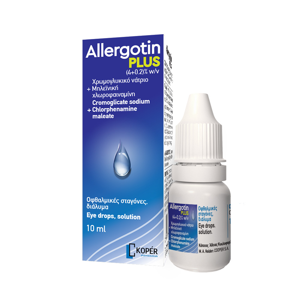 ALLERGOTIN PLUS | Cromoglicate Sodium + Chloramphenamine Maleate (4+0.2%)