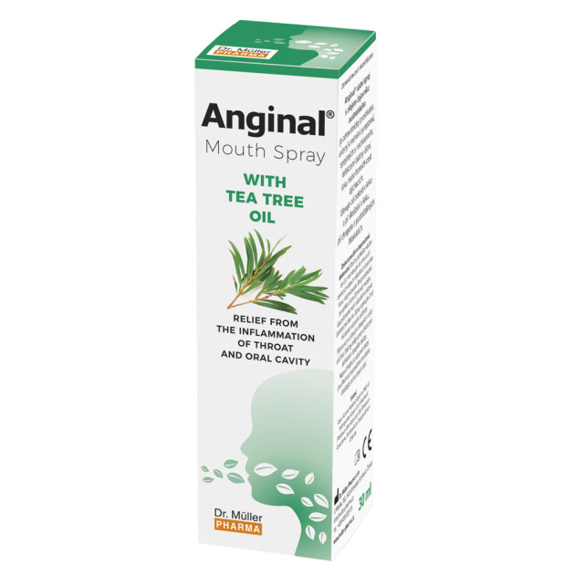 Anginal® Mouth Spray with Tea Tree Oil, 30 ml