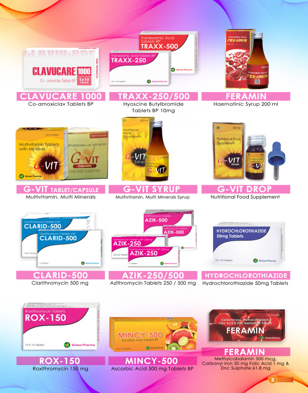 Anti-virals / Antibiotics / Anti-Malarials / Tuberculosis Medication / Anti-Fungals / Anti-Helmintics