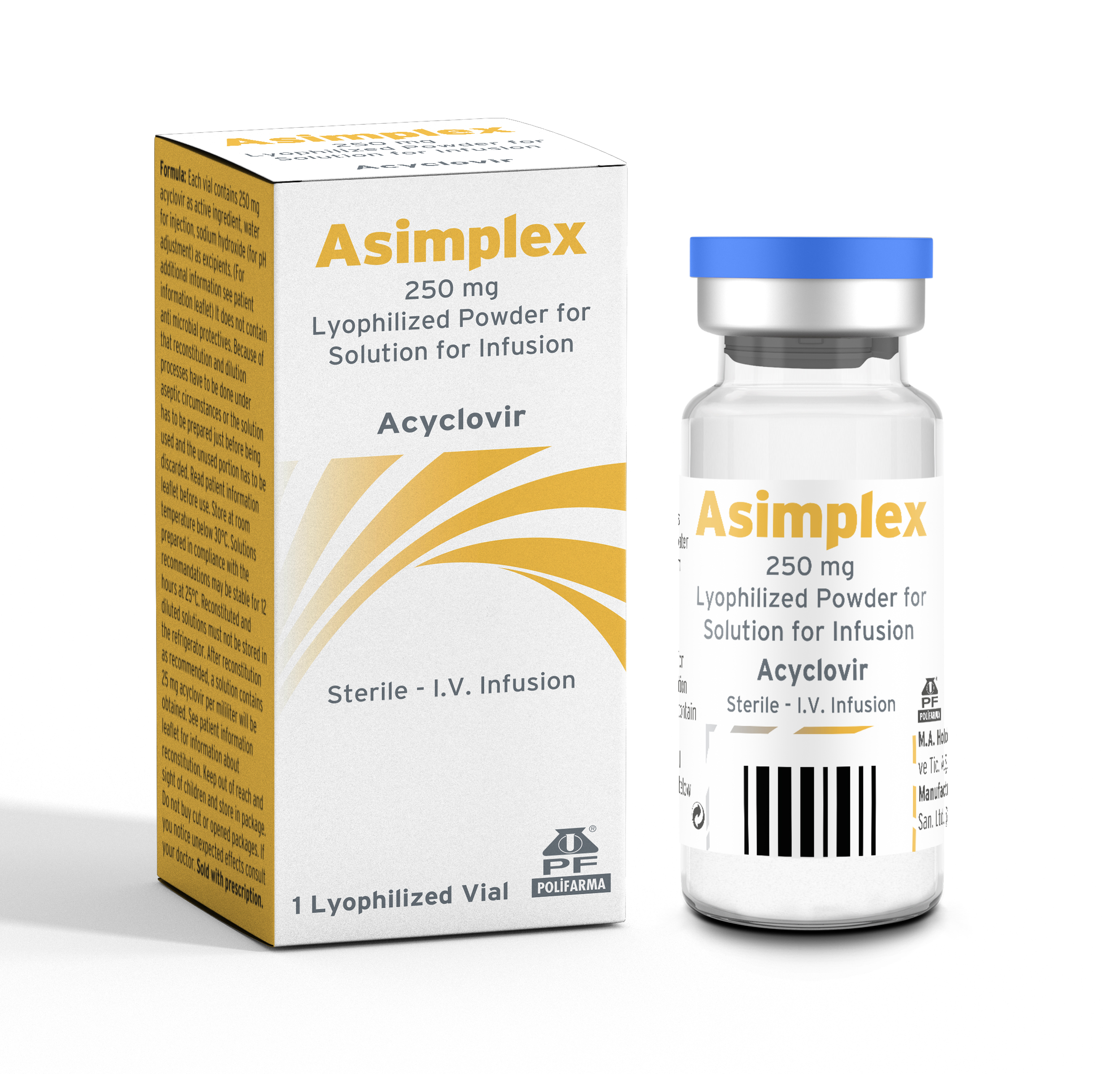 ASİMPLEX 250 MG LYOPHILIZED POWDER FOR SOLUTION FOR INFUSION