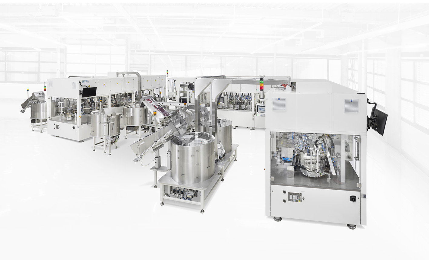 Assembly and test systems for injection systems
