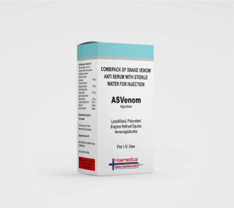 ASVENOM - COMBIPACK OF SNAKE VENOM ANTI SERUM WITH STERILE WATER FOR INJECTION