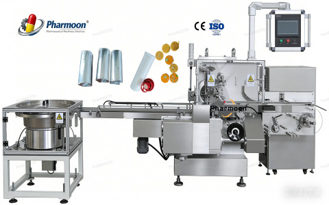 Automatic Effervescent Tablets Paper Wrapping & Tube Filling Machine